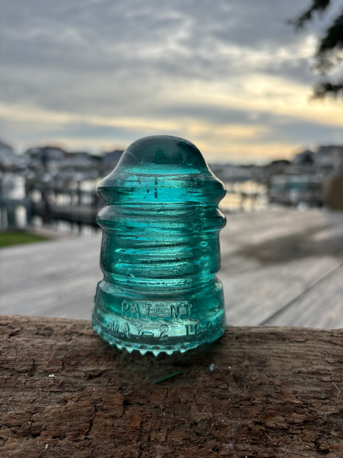 Vintage Apothecary Glass + Hemingray Insulator — Set of 3