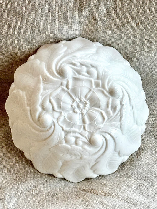 Indiana Glass “Lily Pons” White Milk Glass Bowl, 9-Inch